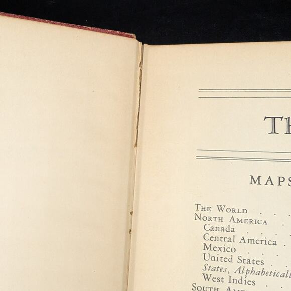 The Literary Digest 1931 Atlas of the World and Gazetteer Book Rand McNally Maps - Picture 12 of 15